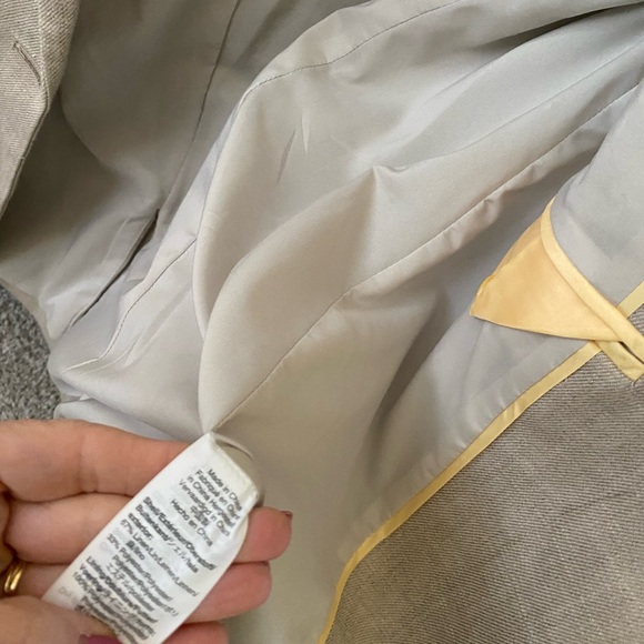 J. Crew Beige Linen Blazer Sz 6 XCLNT! - Picture 5 of 5